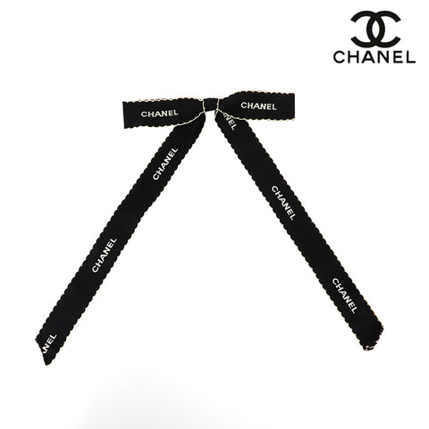 Chanel CHANEL Ribbon Logo Black Black EIT0050P9928 – NUIR VINTAGE