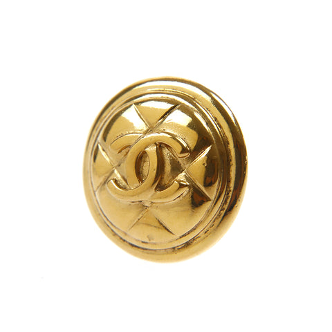 Chanel Chanel Matrasse Coco Mark Round Earge Round Gold P9956