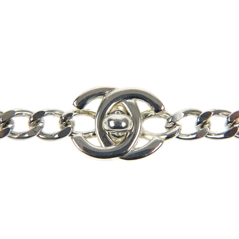 Chanel Chanel Cocomark Turn Lockchain Belt Silber P9964