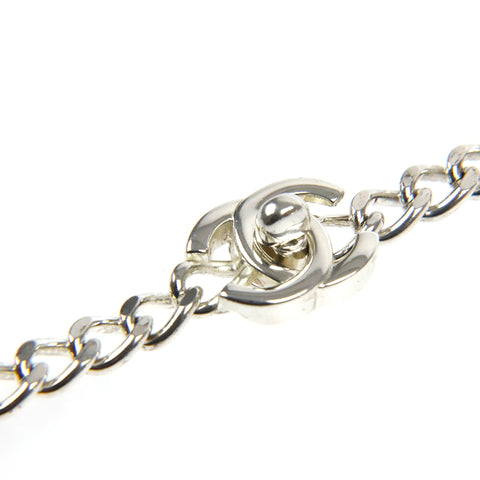 Chanel Chanel Cocomark Turn Lockchain Belt Silber P9964
