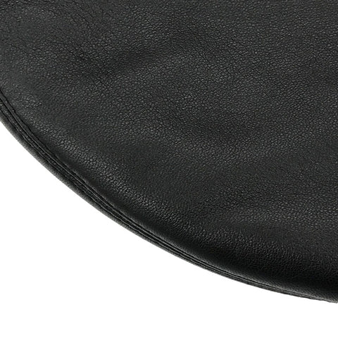 克里斯蒂安·迪奥（Christian dior Christian Dior）徽标贝雷贝雷帽皮革黑色EITM0173