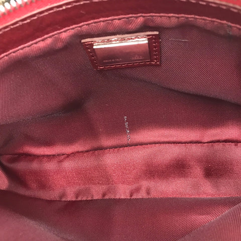 Fendi Fendi Zukka Match Hand Semi-Sac à épaule toile en cuir beige x vin rouge C0124