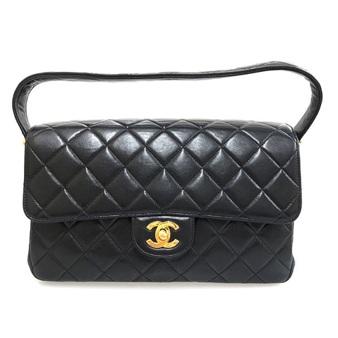 Chanel CHANEL Double Face Matras Turn Lock Chain Handbag Leather