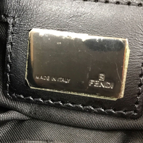 Fendi Fendi Zucchino Modèle Mamma Bodet One Bager Sac en cuir noir C1974