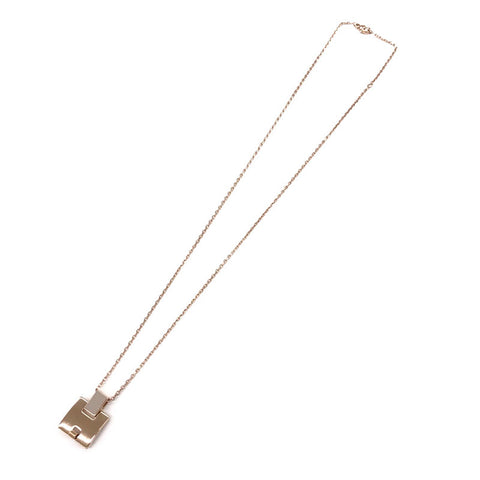 Hermes Hermes Irene H Anhänger Halskette Pink Gold C2305