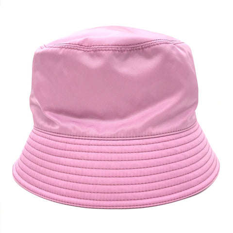 PRADA PRADA Triangle Logo Bucket Hat Pink Eitm0029