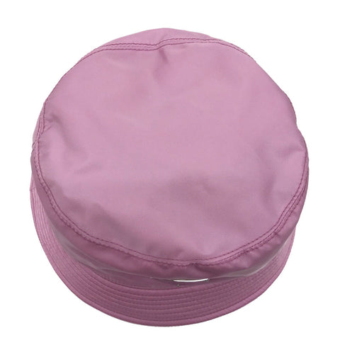 PRADA PRADA Triangle Logo Bucket Hat Pink Eitm0029