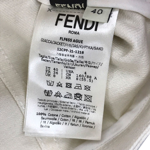 フェンディ FENDI デニム セットアップ ホワイト eitm0044