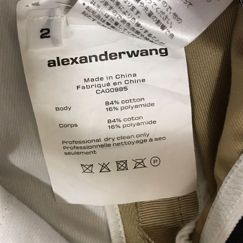 ALEXANDERWANG アレキサンダーワン  タックチノトラウザー パンツ ベージュ eitm0002