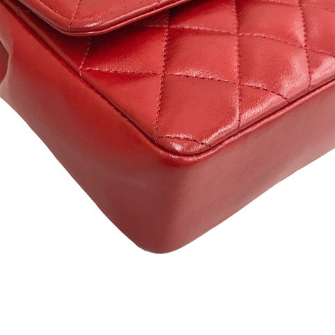 Chanel CHANEL Mina Mass Turn Rock Chain Shoulder Bag Leather Red C2948 – NUIR  VINTAGE