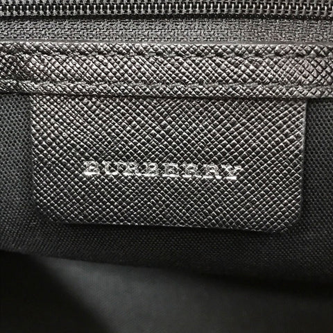 Burberry Burberry Novacheck eine Umhängetasche Leinwand Leder Schwarz C3023