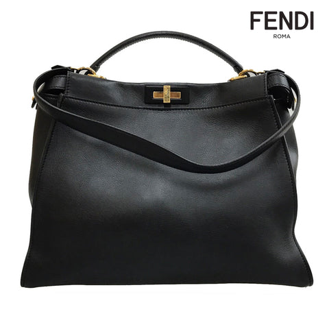 フェンディ FENDI ピーカブー 2WAY ハンド ショルダーバッグ レザー