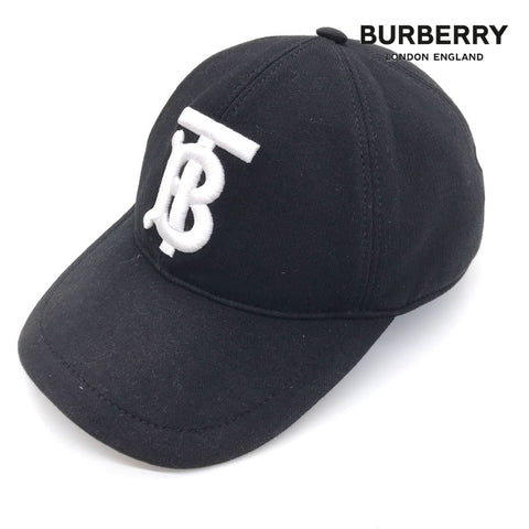 バーバリー BURBERRY TBロゴベースボール  キャップ ブラック P12167