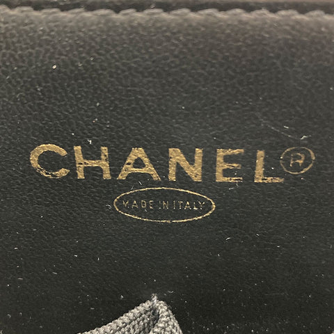 Chanel Chanel Caviar Haut Eitelkeit 2way Handumkeltasche Schwarz C1173