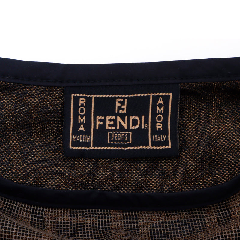 希少 オールド FENDI ズッカ タンクトップ メッシュ