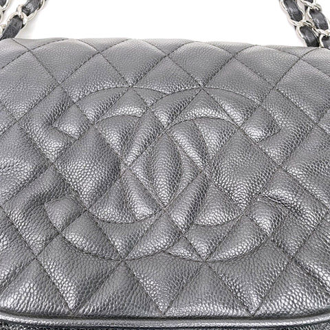 シャネル CHANEL キャビアスキン マトラッセ ココマーク ショルダーバッグ レザー ブラック WS1178