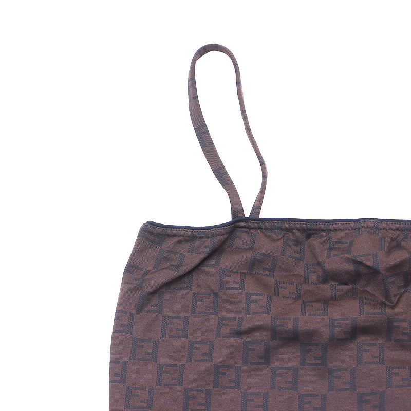 フェンディ FENDI ズッカ柄 サイドライン キャミソール ワンピース 