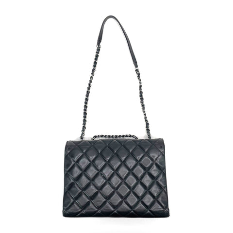 Chanel Chanel Matelasse连锁2014肩袋Lambskin黑色WS1342