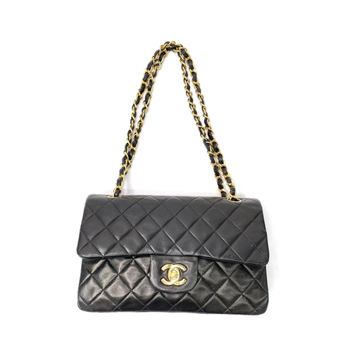 シャネル CHANEL ダブルフラップ マトラッセ ココマーク ショルダーバッグ ブラック WS1351