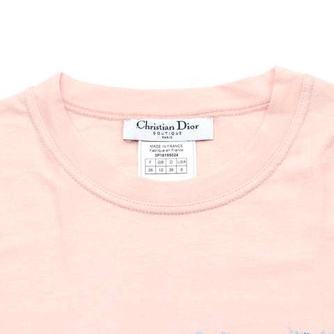 クリスチャンディオール Christian Dior 半袖Ｔシャツ ピンクベージュ