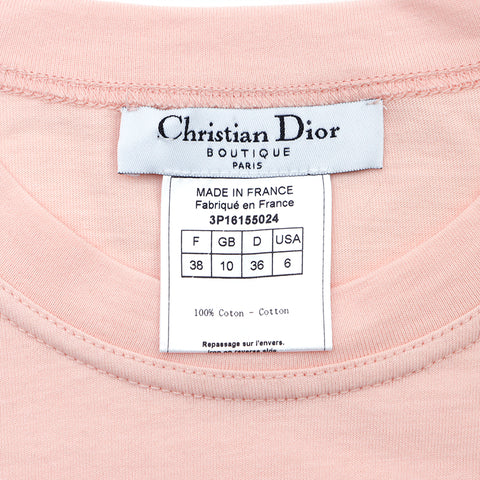 クリスチャンディオール Christian Dior 半袖Ｔシャツ ピンクベージュ