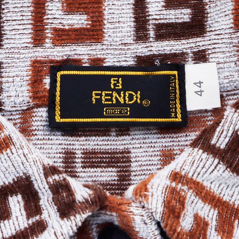 フェンディ FENDI パイル地 ズッカ柄 ポロシャツ マルチカラー WS1467