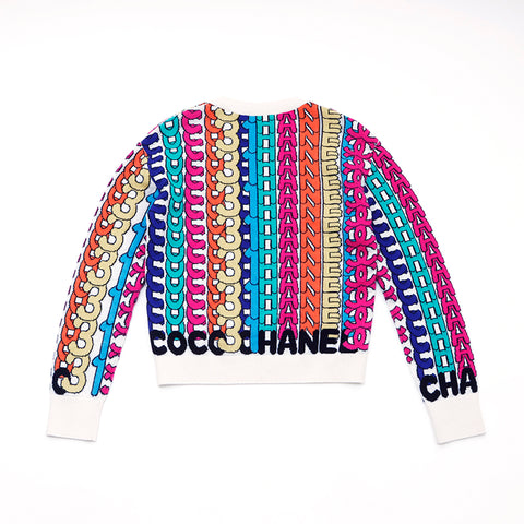 シャネル CHANEL ニット カシミヤ プルオーバー セーター マルチカラー WS1496