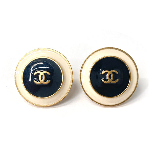 Chanel Coco Mark Earrings Gold WS1521