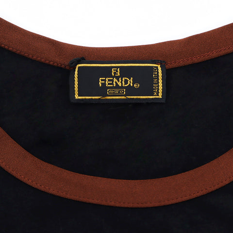 フェンディ FENDI サイズ40 半袖Ｔシャツ コットン ブラック WS1594