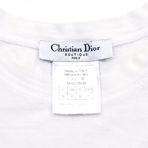 クリスチャンディオール Christian Dior アニメピクチャー 半袖Ｔシャツ ホワイト WS1596