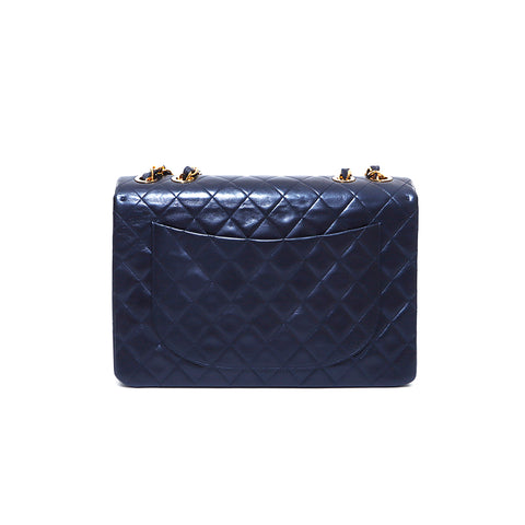 シャネル CHANEL ココマーク マトラッセ ラージ チェーン ラムレザー ショルダーバッグ VINTAGE 中古 定番 ブラック WS1611