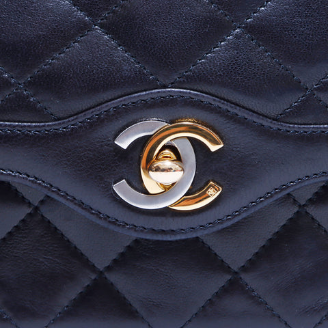 シャネル CHANEL マトラッセ パリス リミテッドエディション 1995-1996年 ショルダーバッグ VINTAGE 中古 定番 ラムスキン ブラック WS1620