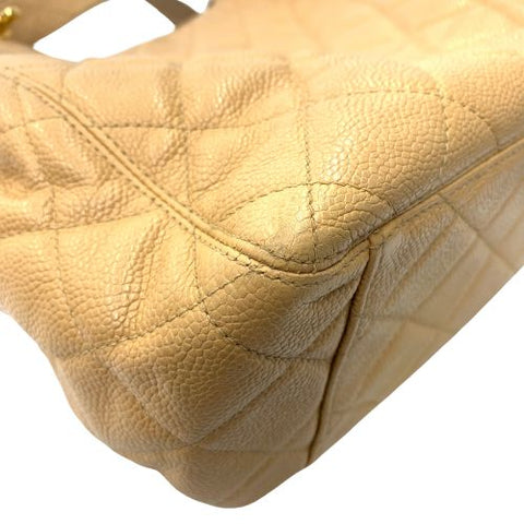 Chanel Chanel 1997 Caviar Skin Coco Mark -Tasche Bag Beige WS1656