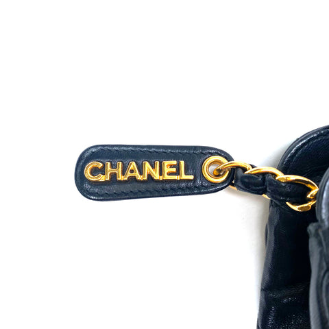 シャネル CHANEL 1996-1997年 ハンドバッグ ラムスキン ブラック WS1706