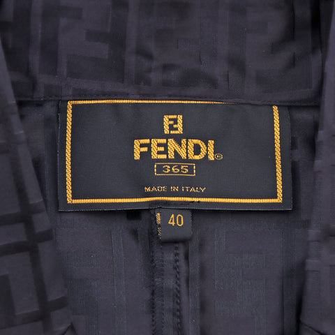 フェンディ FENDI ズッカ ナイロンジャケット ブラック WS1737