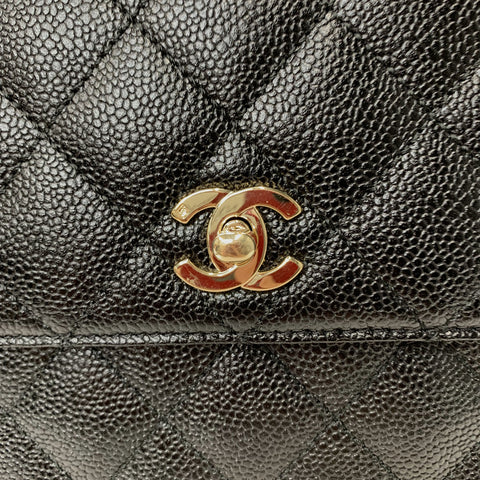 シャネル CHANEL ココマーク マトラッセ チェーンショルダートート 2021年 ショルダーバッグ ラムスキン ブラック WS1818