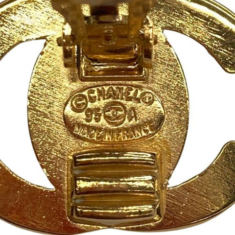 シャネル CHANEL ココマーク イヤリング VINTAGE 中古 定番 ゴールド WS1839