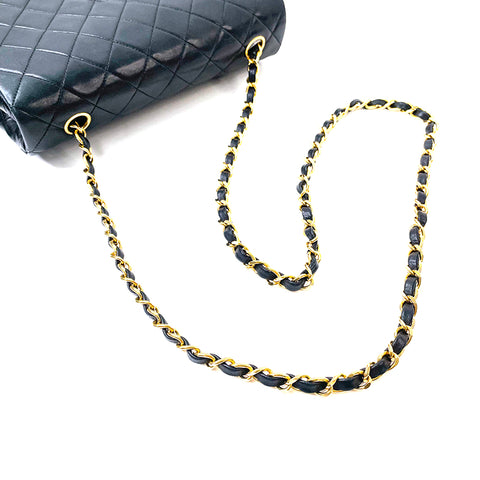 シャネル CHANEL フルフラップ マトラッセ 1991-1994年 ショルダーバッグ VINTAGE 中古 定番 ラムスキン ブラック WS1923