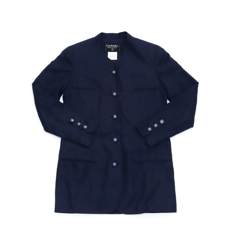 Chanel Coco Button Jacket Navy WS1956