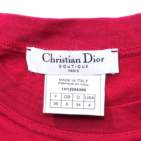 Christian Dior Jador Schnitt und nähen Sie rot x Schwarz WS1990