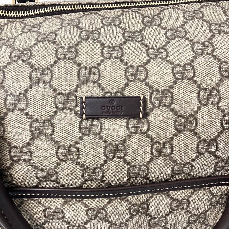 Gucci モノグラム ハンドバッグ ベージュ/ブラック グッチ GUCCI モノグラムボストン2WAY 2000年 ハンドバッグ PVC