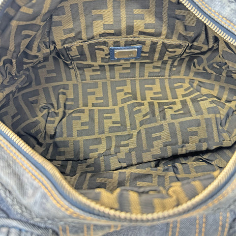 フェンディ FENDI ハンドバッグ VINTAGE 中古 定番 デニム ブルー WS2014