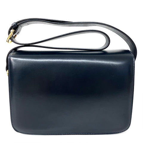 セリーヌ CELINE ショルダーバッグ VINTAGE 中古 定番 ラムスキン ブラック WS2055