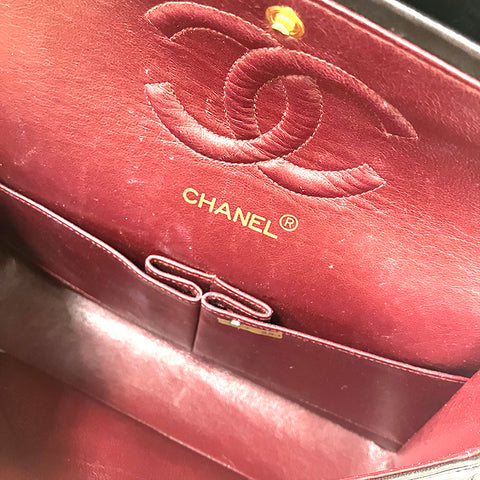 シャネル CHANEL ダブルフラップ チェーンショルダー ショルダーバッグ ラムスキン ブラック WS2078