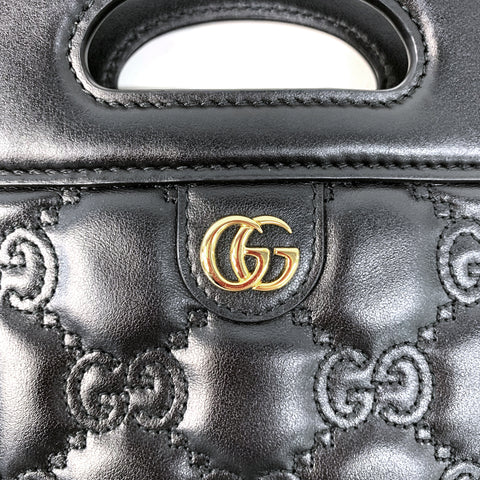 グッチ GUCCI ショルダーバッグ レザー ブラック WS2242