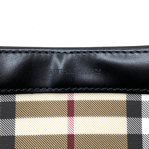 バーバリー BURBERRY チェックバッグ ショルダーバッグ キャンバス ベージュ WS2244