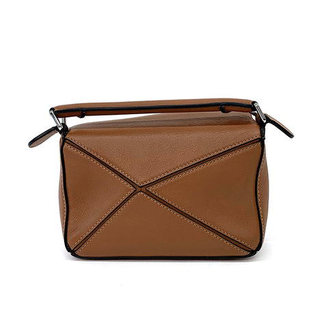 ロエベ LOEWE 2WAY ミニパズルバッグ ハンドバッグ カーフ ブラウン WS2257