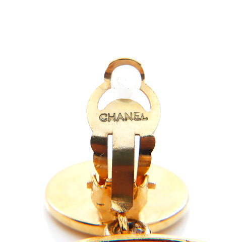 シャネル CHANEL ココマーク ラウンド イヤリング VINTAGE 中古 定番 ゴールド WS2427