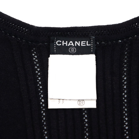 Chanel Size 42 2003 Knit Black WS2429