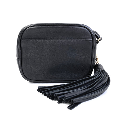 Saint Laurent Paris logo shoulder bag black WS2478